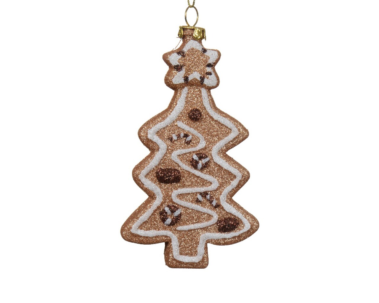 Glob Gingerbread Tree, Decoris, 7.2x2x12 cm, plasic, maro - imagine 4
